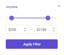 MetricsCube Filtering & Comparing - Income